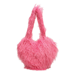 Rose Red - Plush Armpit Shoulder Bags - handbags at TFC&H Co.