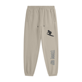 Gray Apricot - Teddy Rip Streetwear Unisex Fleece Joggers - unisex joggers at TFC&H Co.
