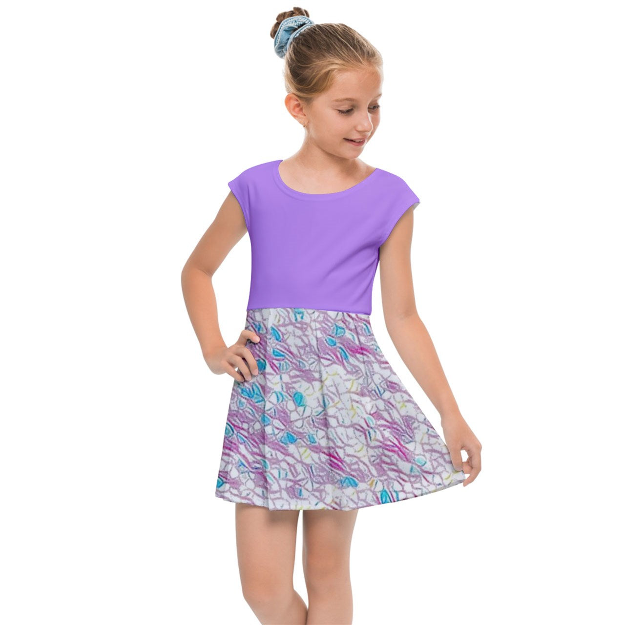 - Royal Pallette Kids' Cap Sleeve Dress - girls dress at TFC&H Co.