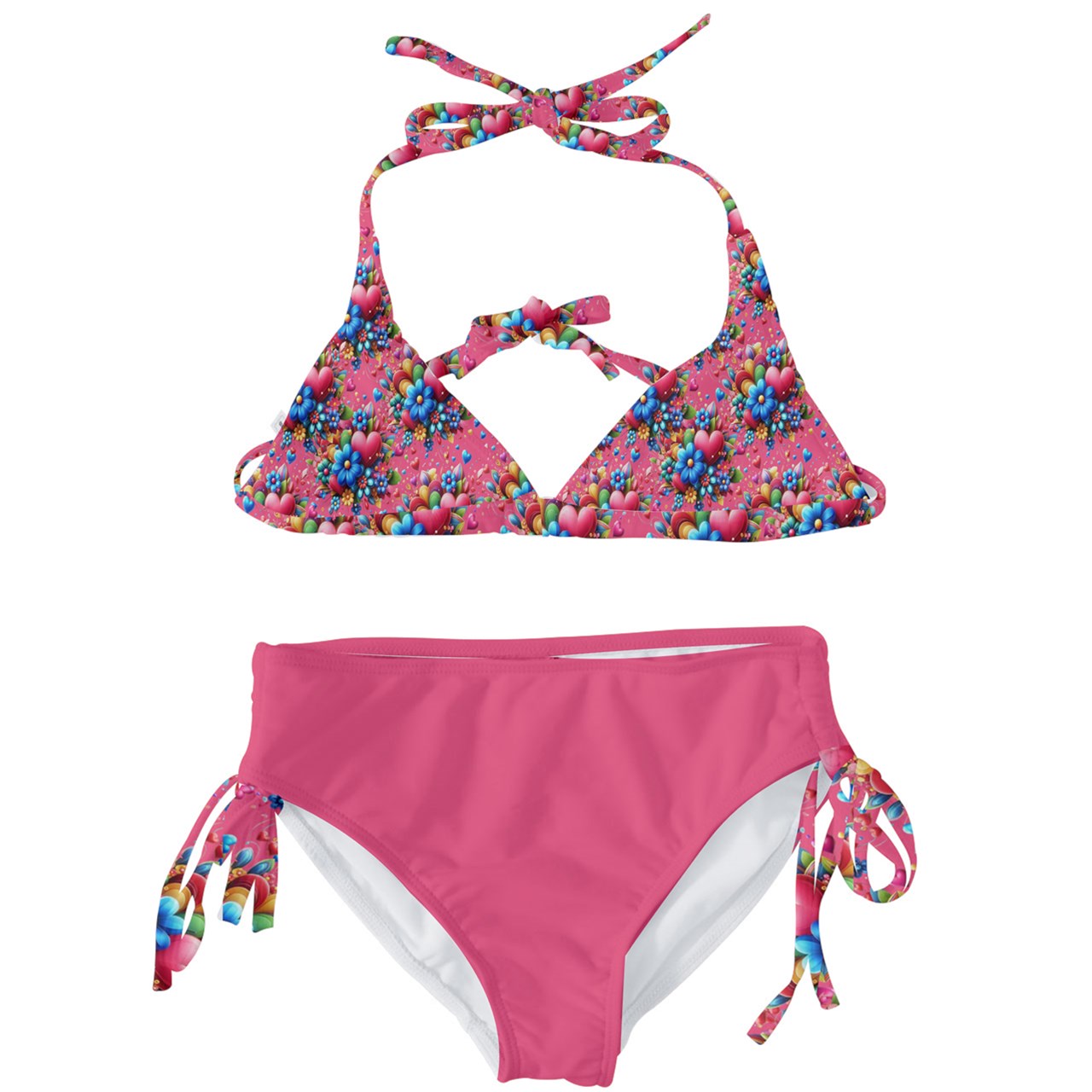 - Laugh Love Kids' Classic Bikini Set - girl's bikini swimsuit at TFC&H Co.