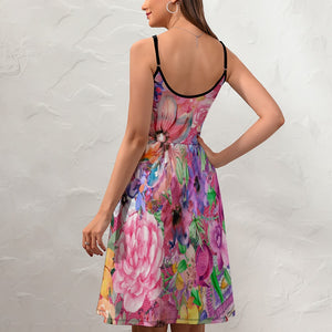 - Nothing but Floral Women's Elegant Suspender Dress - womens dress at TFC&H Co.