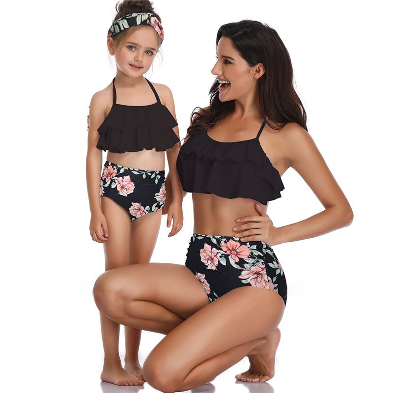 Black - Mommy & Me Bikini Swimsuit - swimsuits at TFC&H Co.