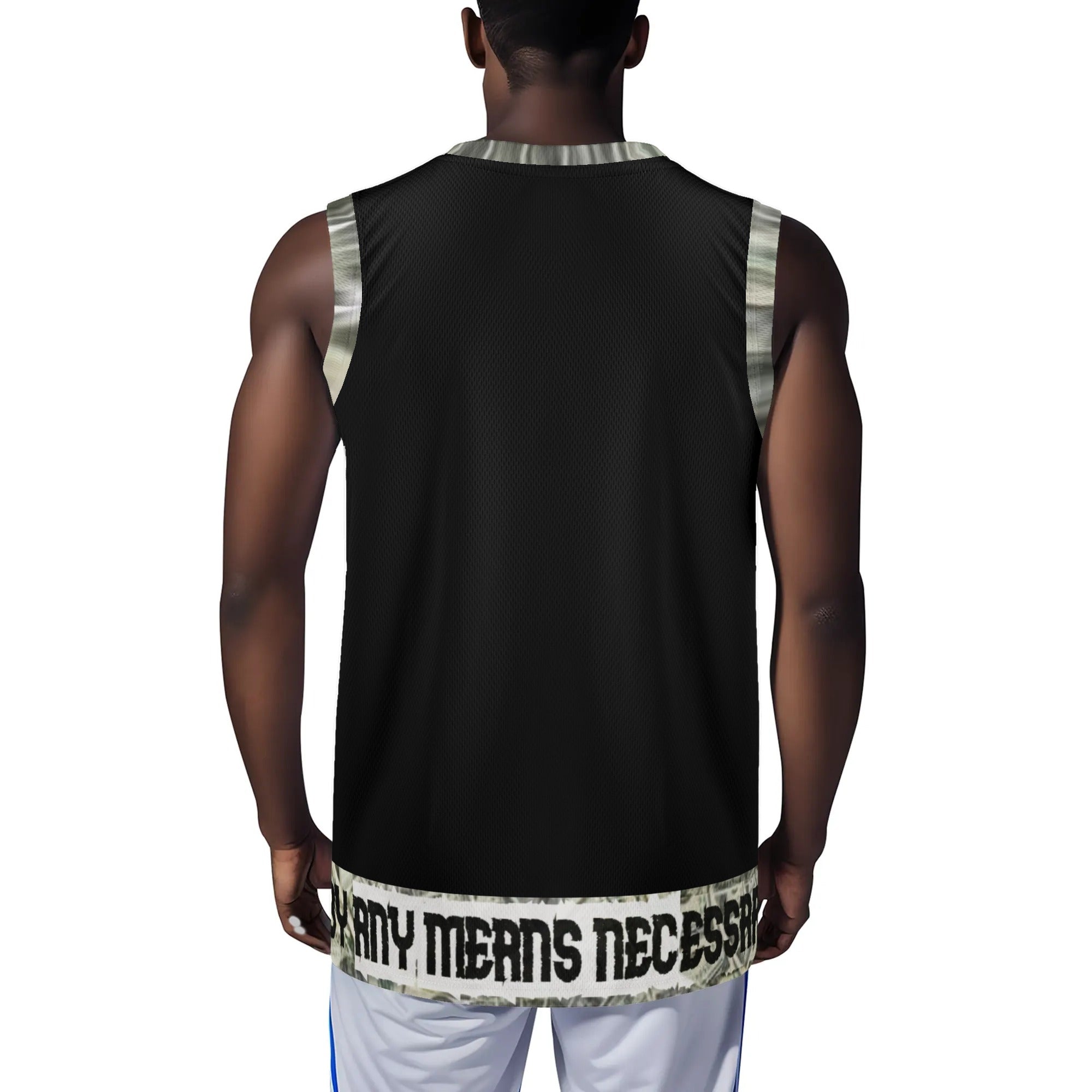 - B.A.M.N- By Any Means Necessary X Men's Basketball Jerseys Tank Top Black - mens basketball jersey at TFC&H Co.
