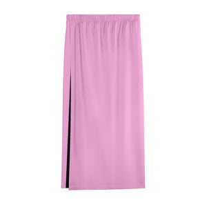 - Pink Womens Lightweight Oversize Half-Sleeve T-shirt & Midi Skirt Two-Piece Outfit Set - womens skirt set at TFC&H Co.