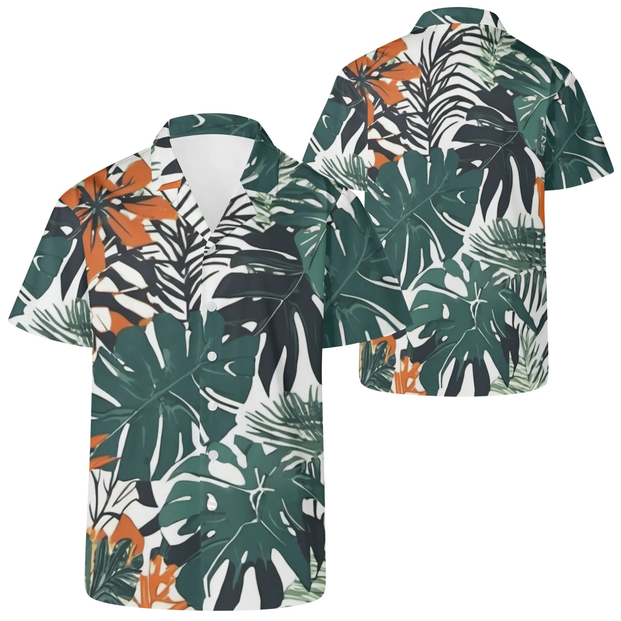 6XL - Jungle Voyage 2 Mens Casual Hawaiian Shirt - mens hawaiian shirt at TFC&H Co.