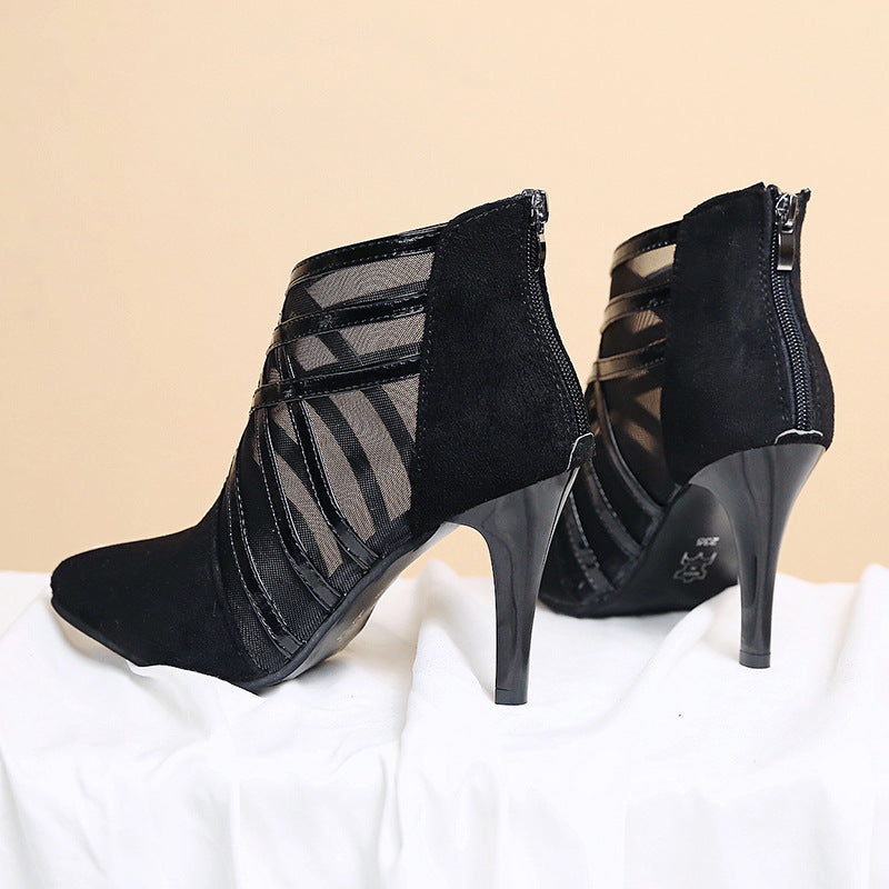 - Mesh Pointed Toe Stiletto Heels - womens shoes at TFC&H Co.