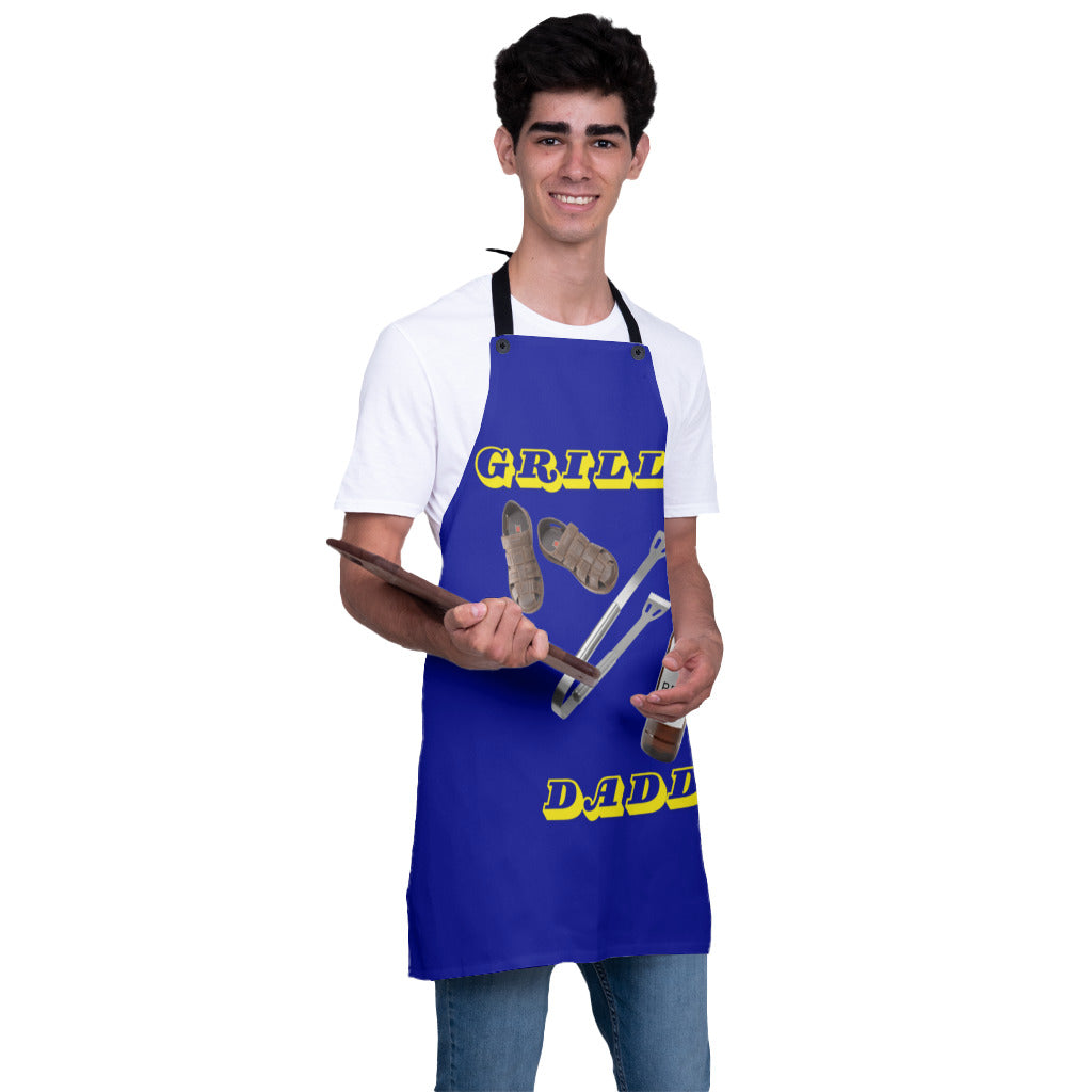 27X30 Blue - Grill Daddy 2 Mapron - apron at TFC&H Co.