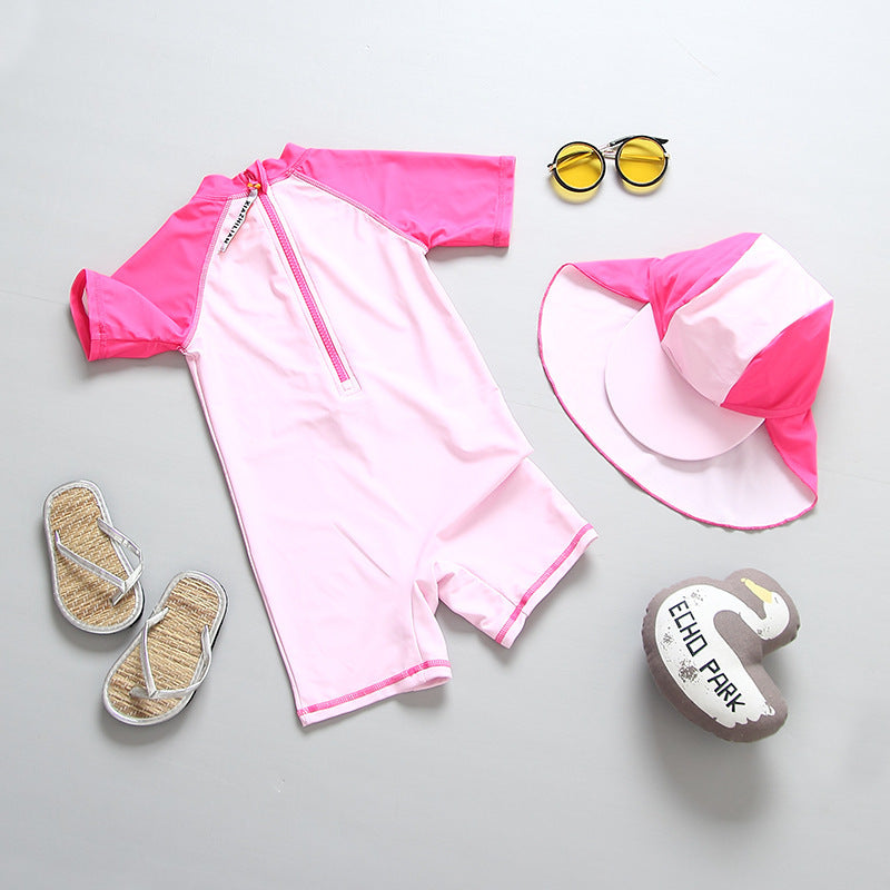 Pink - Cute One-Piece Swimsuits For Baby Girls - girls swimsuit at TFC&H Co.