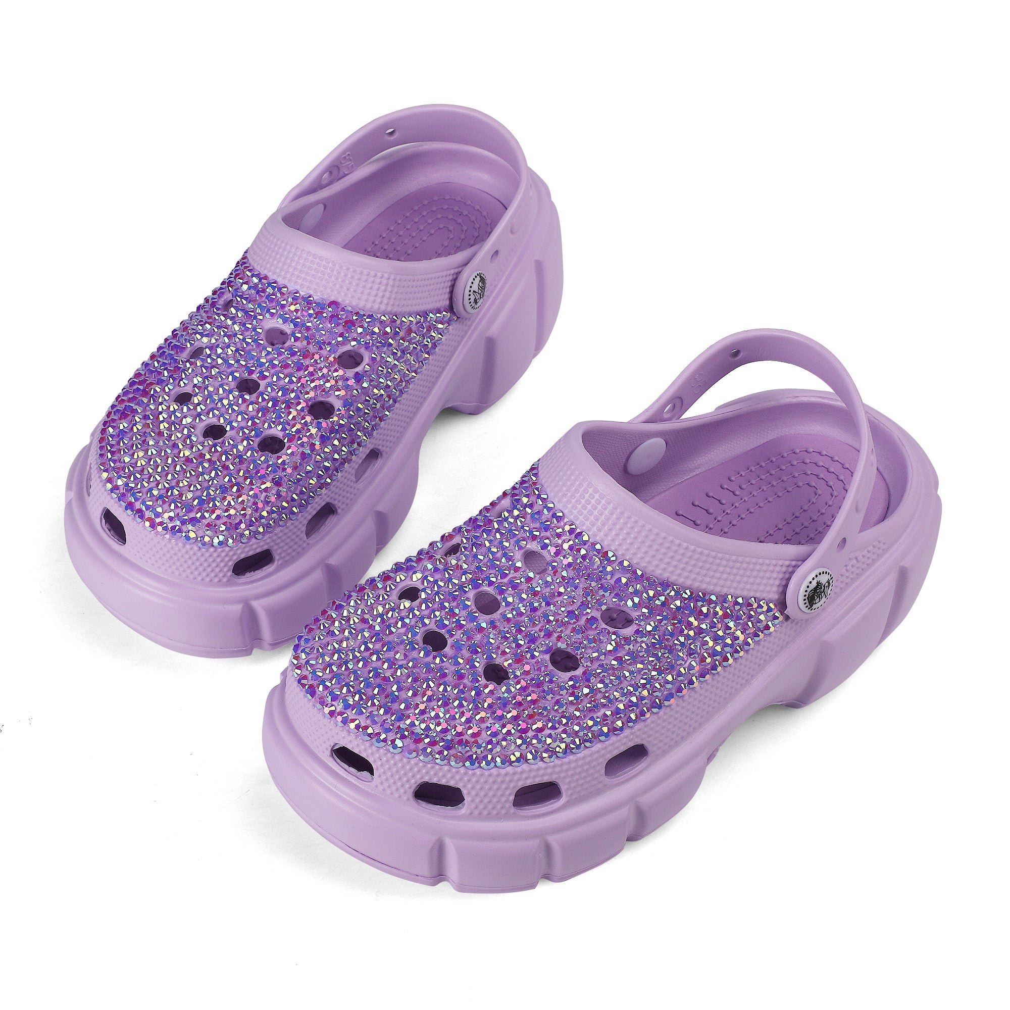 - Sweet Purple EVA Sole Womens Bling Clogs - womens clogs at TFC&H Co.