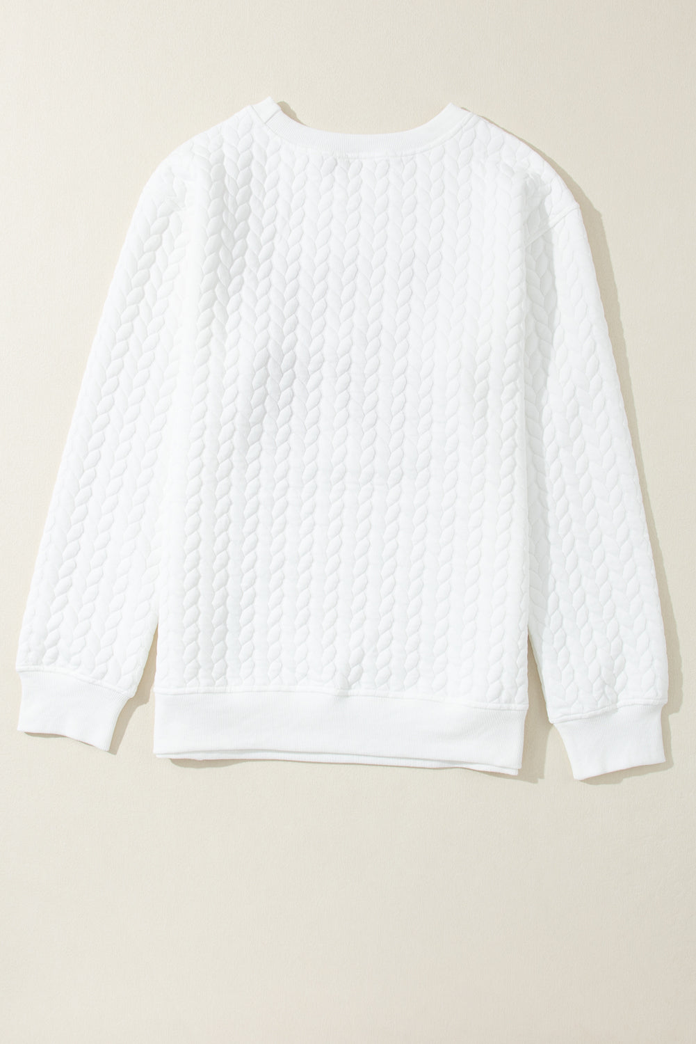 - LOVE Chenille Embroidered Cable Knit Pullover Sweatshirt - womens sweatshirt at TFC&H Co.