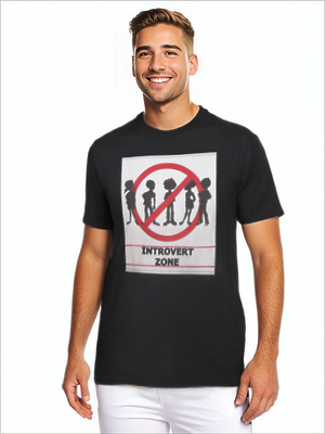 - Introvert Men's Graphic Tee | Cotton - Mens T-Shirt at TFC&H Co.