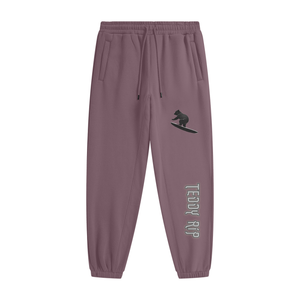 Haze Purple - Teddy Rip Streetwear Unisex Fleece Joggers - unisex joggers at TFC&H Co.