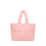 Pink - Bubble Plush Handbag - handbags at TFC&H Co.