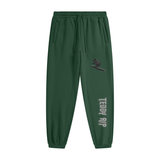 Blackish Green - Teddy Rip Streetwear Unisex Fleece Joggers - unisex joggers at TFC&H Co.