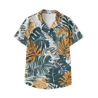 XL - Jungle Voyage Boy's Hawaiian Vacation Shirt | 100% Cotton poplin - boys hawaiian shirt at TFC&H Co.