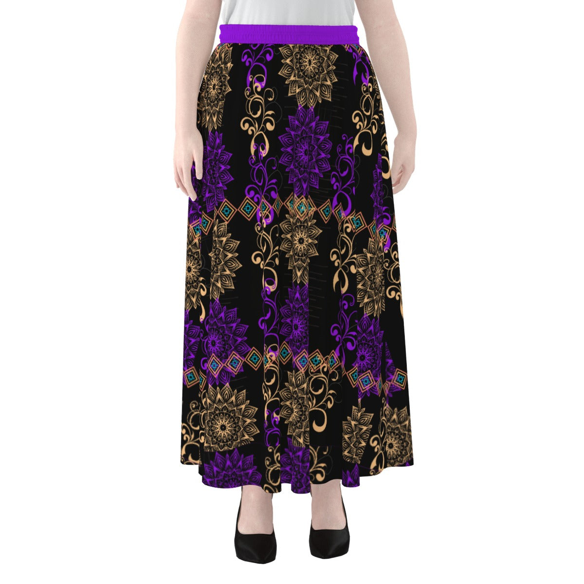 Royal Hues Women's Maxi Chiffon Skirt With Lining