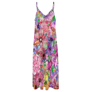 - Nothing but Floral Sling Ankle Women's Long Dress - womens dress at TFC&H Co.