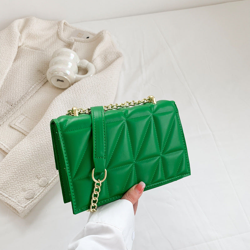 Green - Small Square Chain Bags - handbags at TFC&H Co.