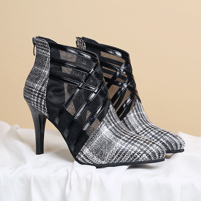 - Mesh Pointed Toe Stiletto Heels - womens shoes at TFC&H Co.