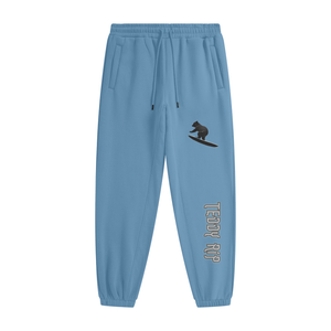 Medium Blue - Teddy Rip Streetwear Unisex Fleece Joggers - unisex joggers at TFC&H Co.