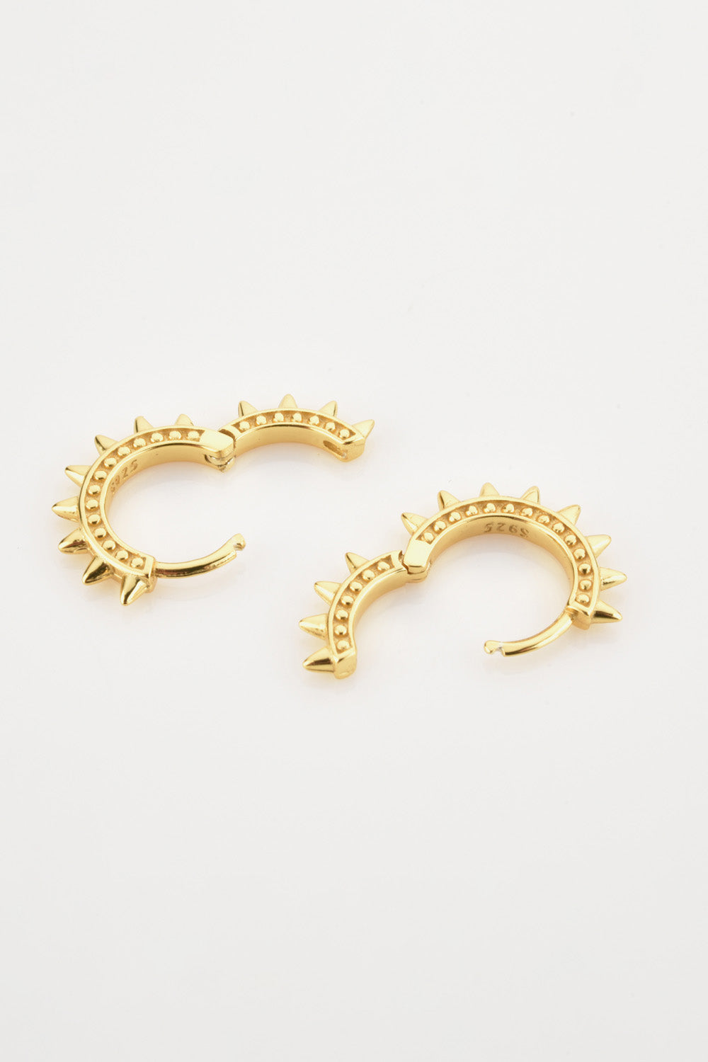 - 925 Sterling Silver Huggie Earrings - earrings at TFC&H Co.