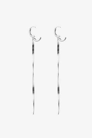 - 925 Sterling Silver Snake Earrings - earrings at TFC&H Co.