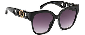Black - Fashion Design Round Cat Eye Sunglasses - Sunglasses at TFC&H Co.