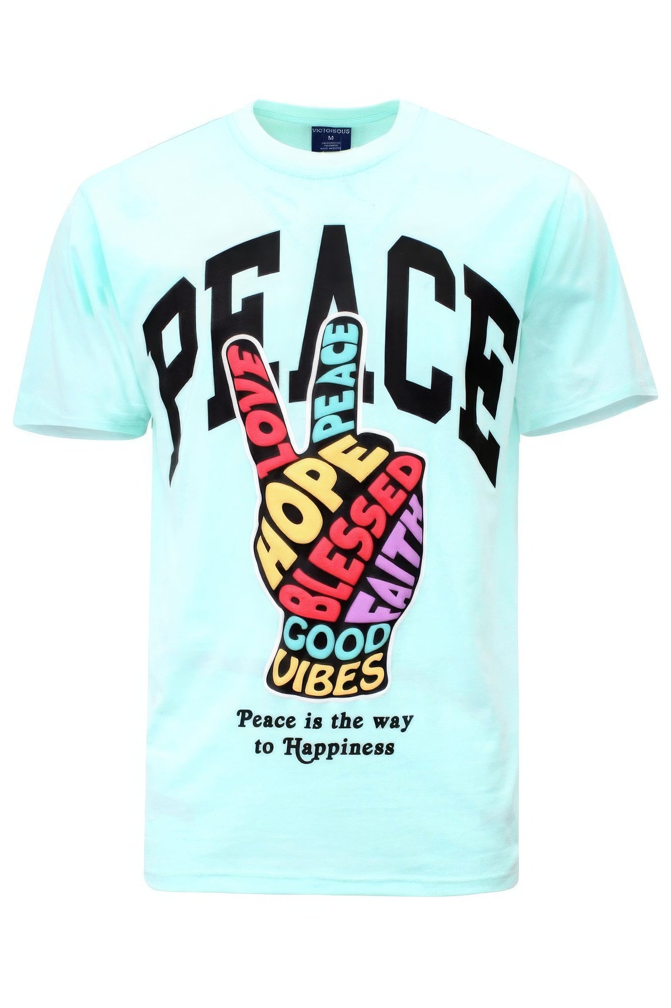 Mint - Peace Hand Sign T-shirts - Unisex T-Shirt at TFC&H Co.