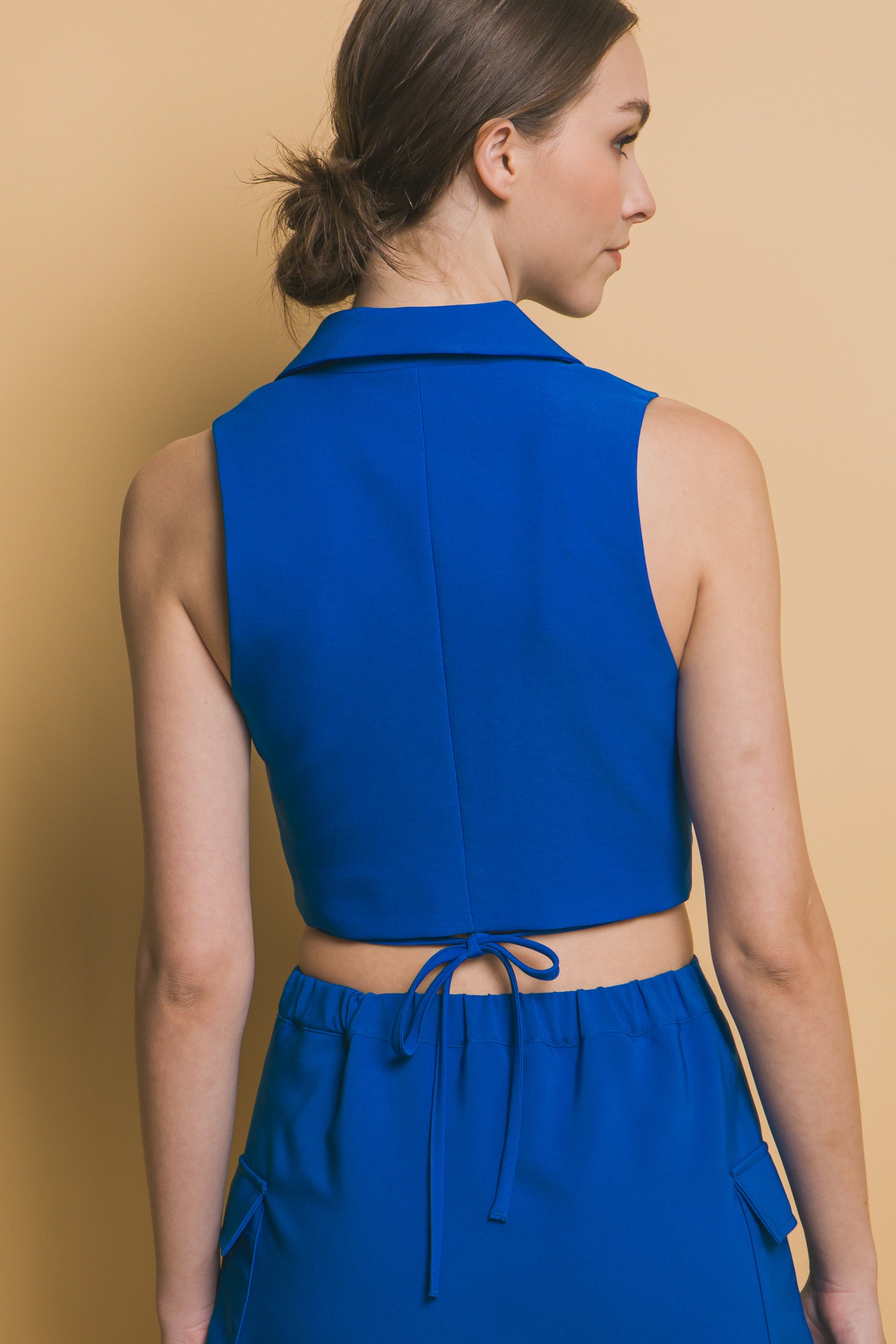 - Vertigo Crop Blazer Vest for Women - womens vest at TFC&H Co.