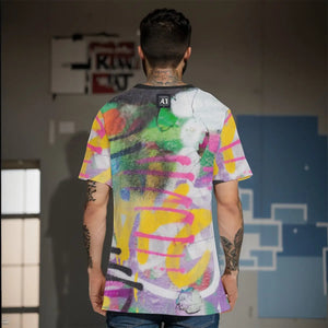 - ClassA1 Graffiti Men's O-Neck T-Shirt | 100% Cotton - mens t-shirt at TFC&H Co.