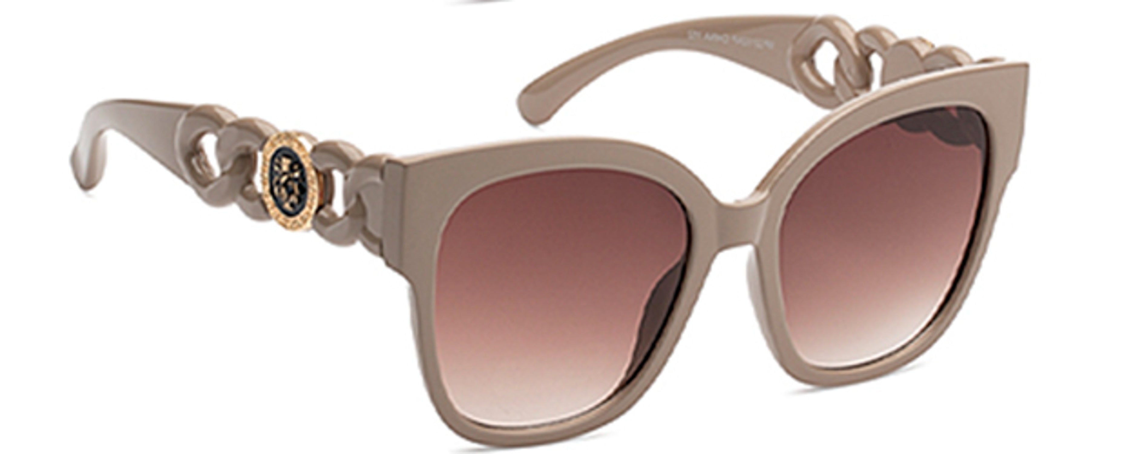 Ivory - Fashion Design Round Cat Eye Sunglasses - Sunglasses at TFC&H Co.