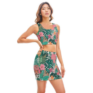 - Jungle Voyage Women's Camisole And Hip Skirt Outfit Set - womens skirt set at TFC&H Co.