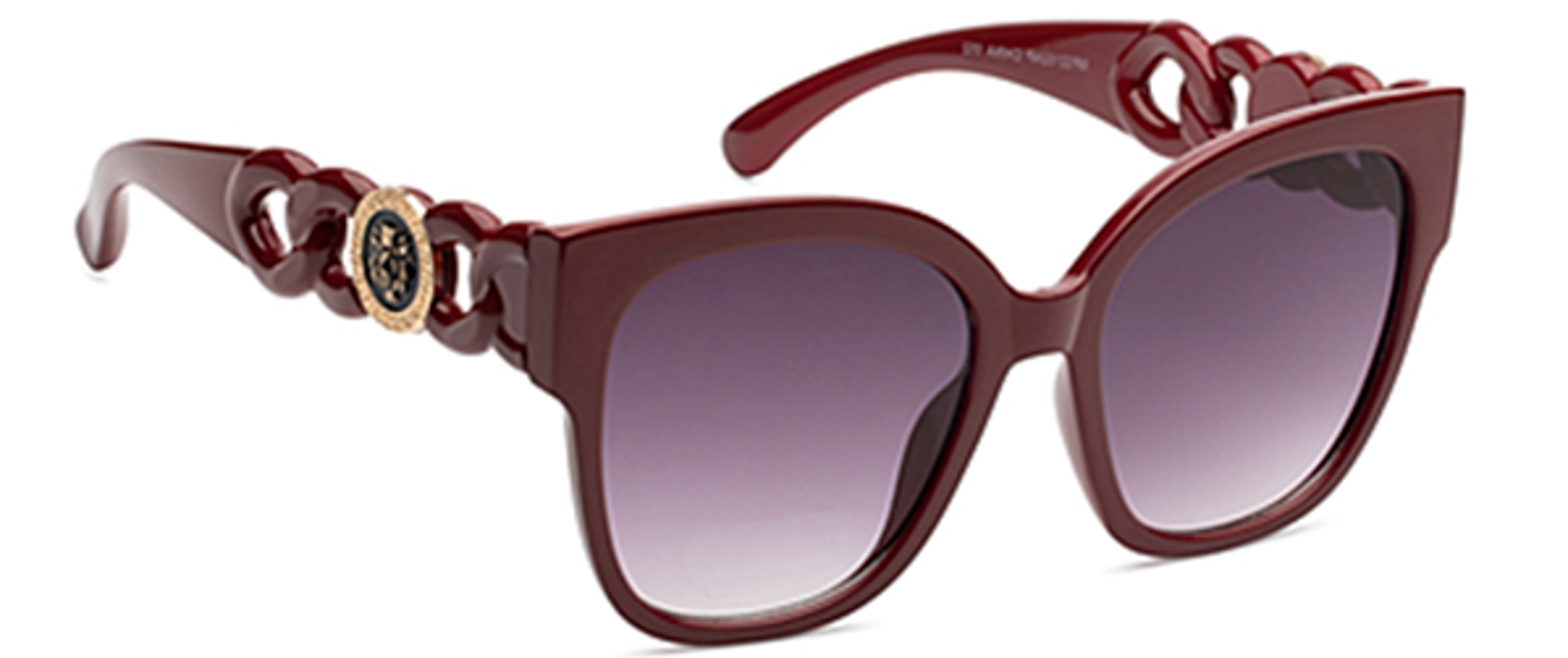 Mauve - Fashion Design Round Cat Eye Sunglasses - Sunglasses at TFC&H Co.