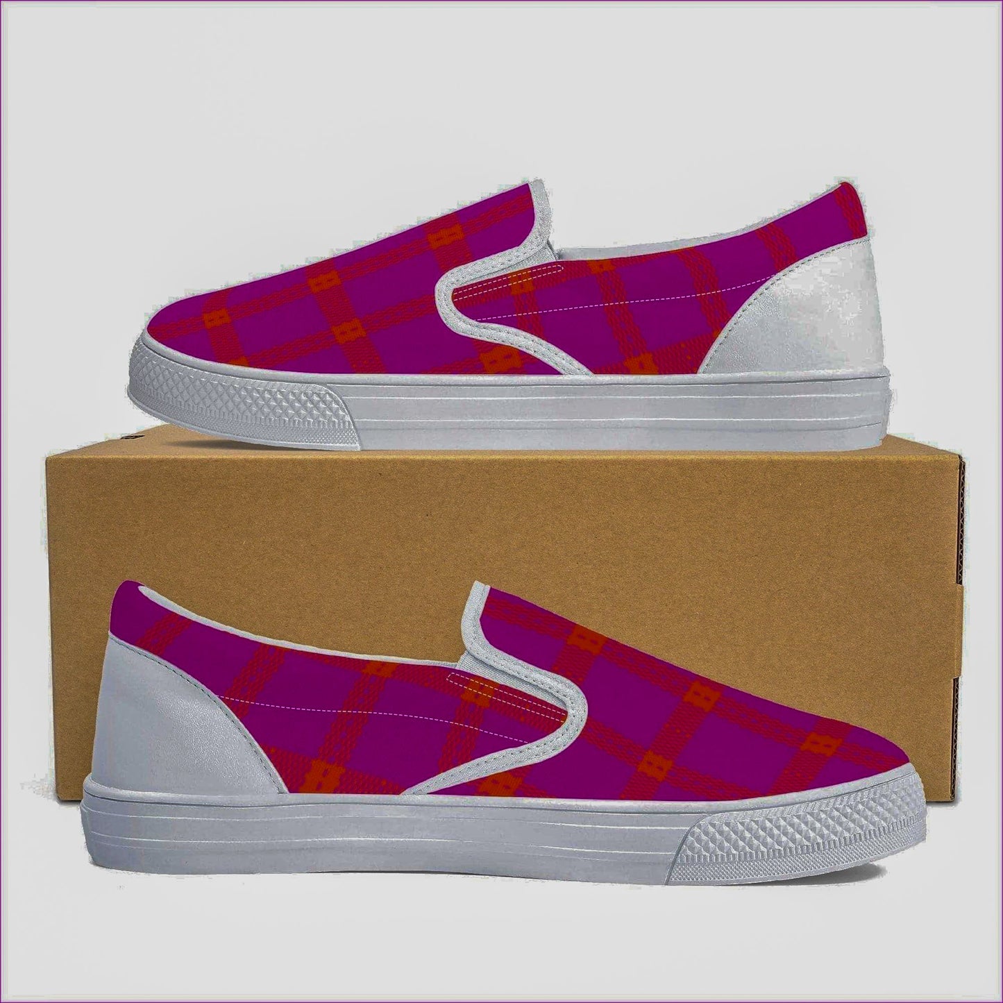 Perfusion Plaid Slip-on Shoes - women's shoe at TFC&H Co.