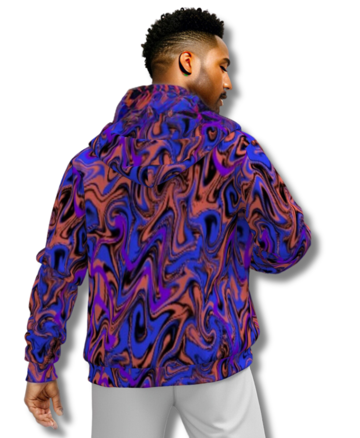 Trip Men's Sherpa Fleece Zip Up Hoodie - men's sherpa hoodie at TFC&H Co.