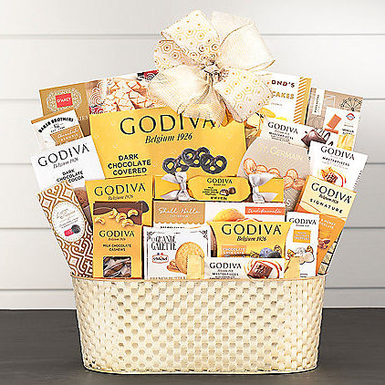 - Godiva Decadence: Premium Chocolate Gift Basket - Gift basket at TFC&H Co.