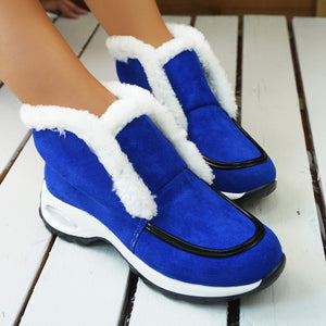 Blue - Air-Cushion Sole Snow Boots - womens boot at TFC&H Co.