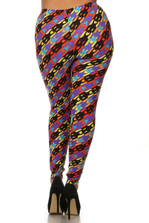 - All Out Print Full Length High Waist - womens leggings at TFC&H Co.