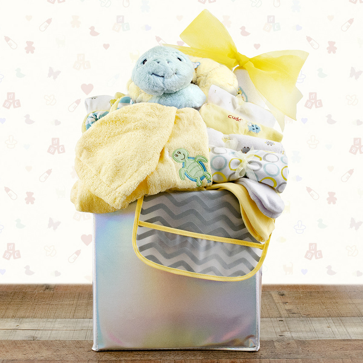 - Baby's First Wardrobe: New Baby Gift Basket - Gift basket at TFC&H Co.