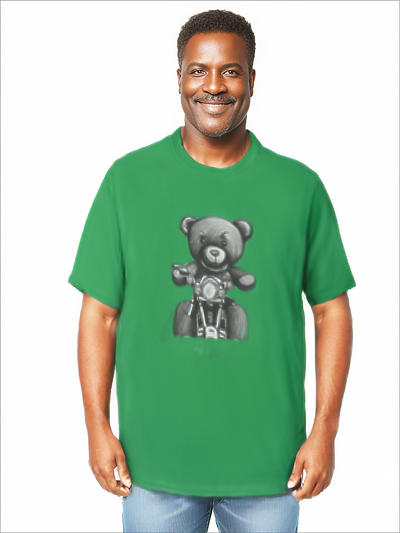 BV Green - Teddy Ride 240GSM Unisex Boxy T-shirt - unisex t-shirt at TFC&H Co.