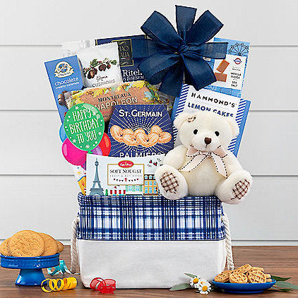 - Bear Hugs: Birthday Gift Basket - Gift basket at TFC&H Co.