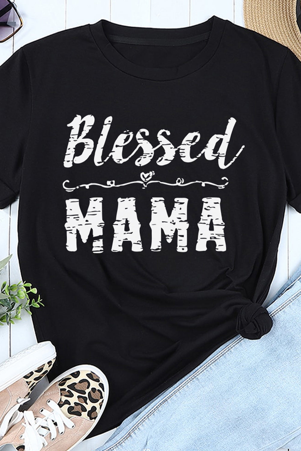 - BLESSED MAMA Graphic Tee - womens t-shirt at TFC&H Co.