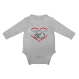 Gray - Breastfed Baby Long Sleeve Onesie - 5 colors - infant onesie at TFC&H Co.