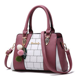 Rubber pink - Brick Facade Shoulder Bag For Women - 6 colors - handbag at TFC&H Co.