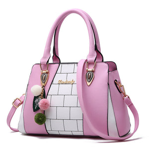 Pink - Brick Facade Shoulder Bag For Women - 6 colors - handbag at TFC&H Co.