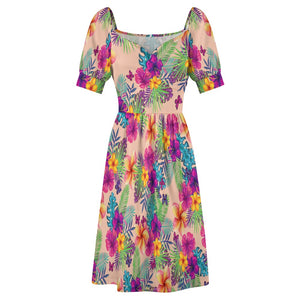 - Tropical Floral Women's Sweetheart Dress - women's dress at TFC&H Co.