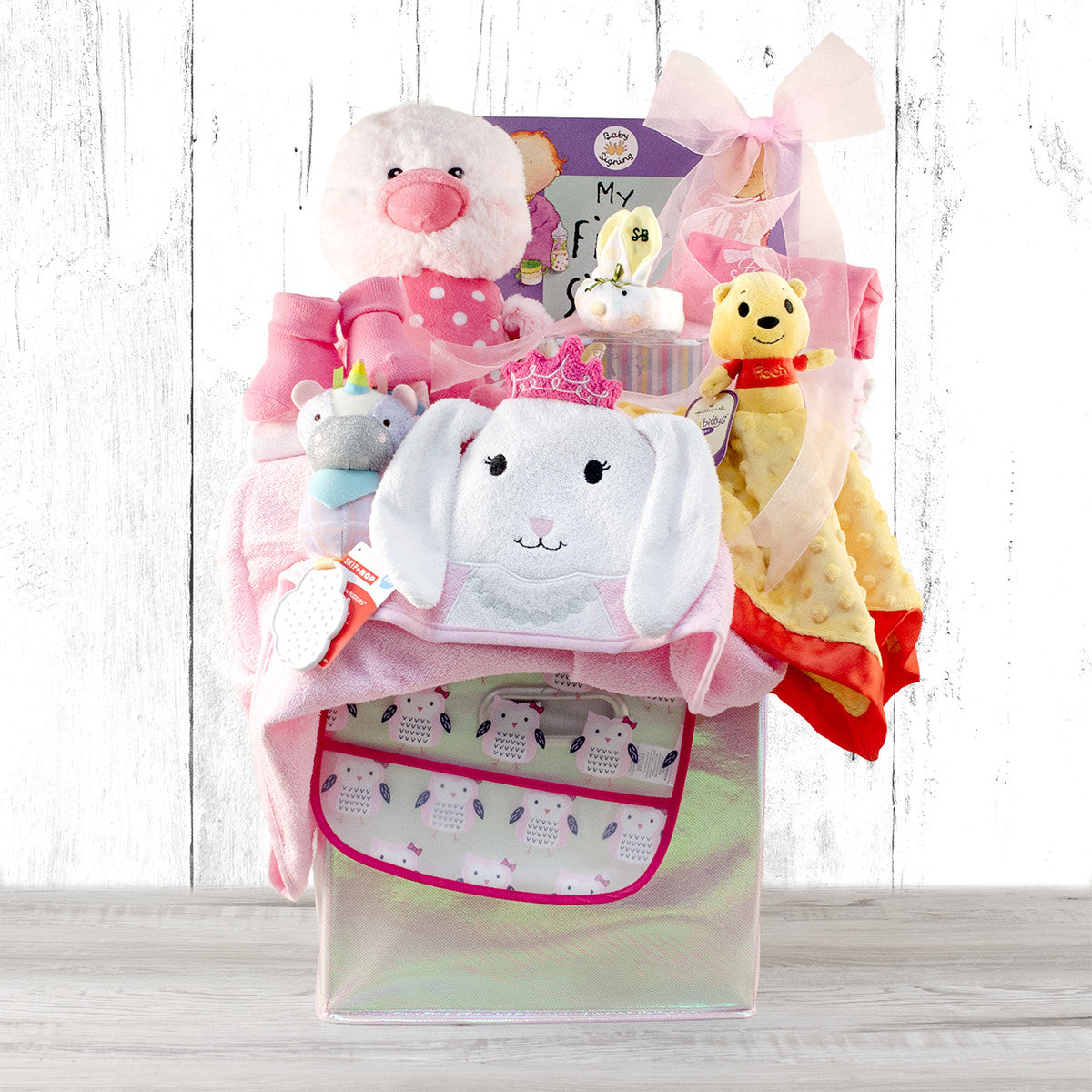 - Cherished Moments: Baby Girl Gift Basket - baby gift basket at TFC&H Co.