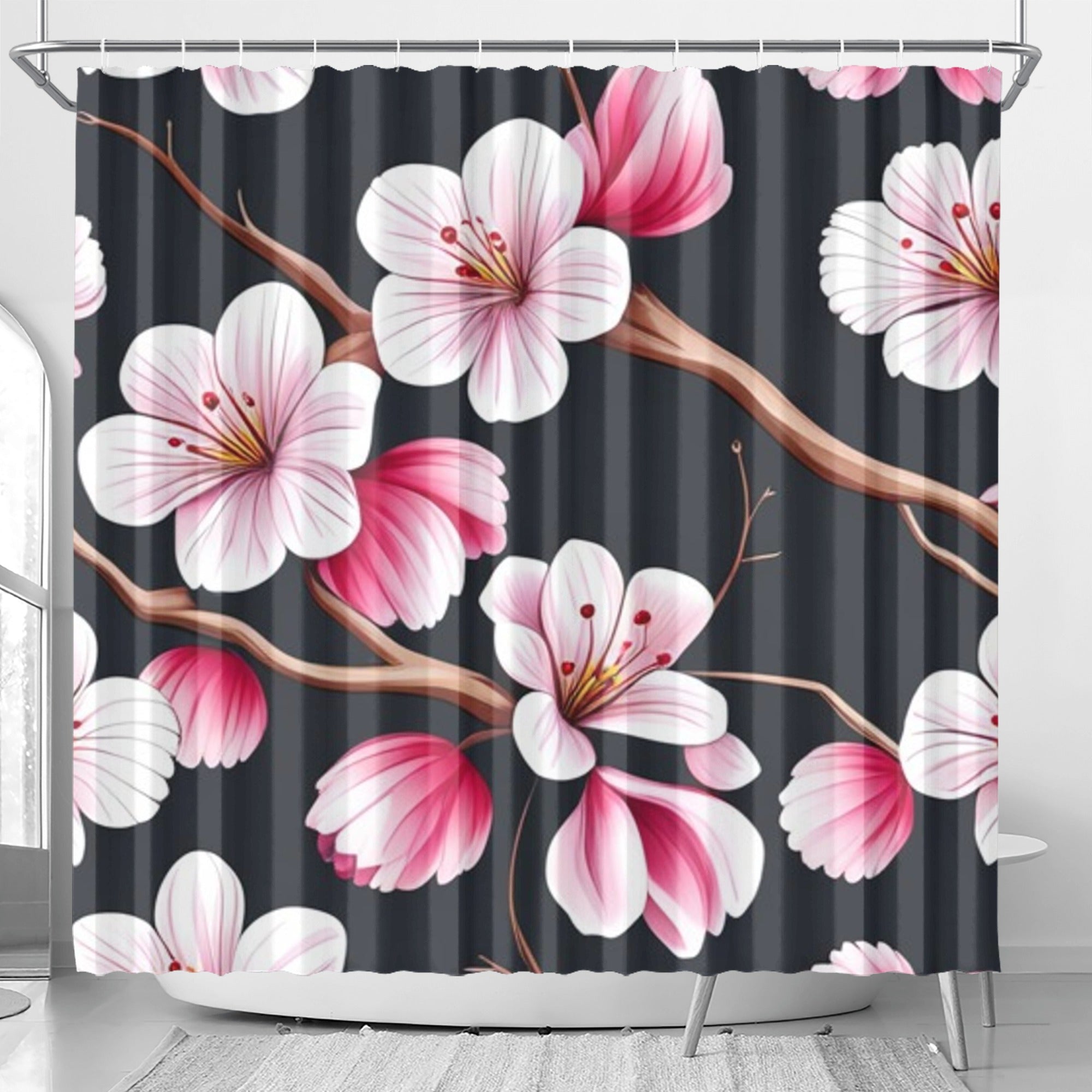 Default Title - Cherry Blossom Shower Curtain - shower curtain at TFC&H Co.