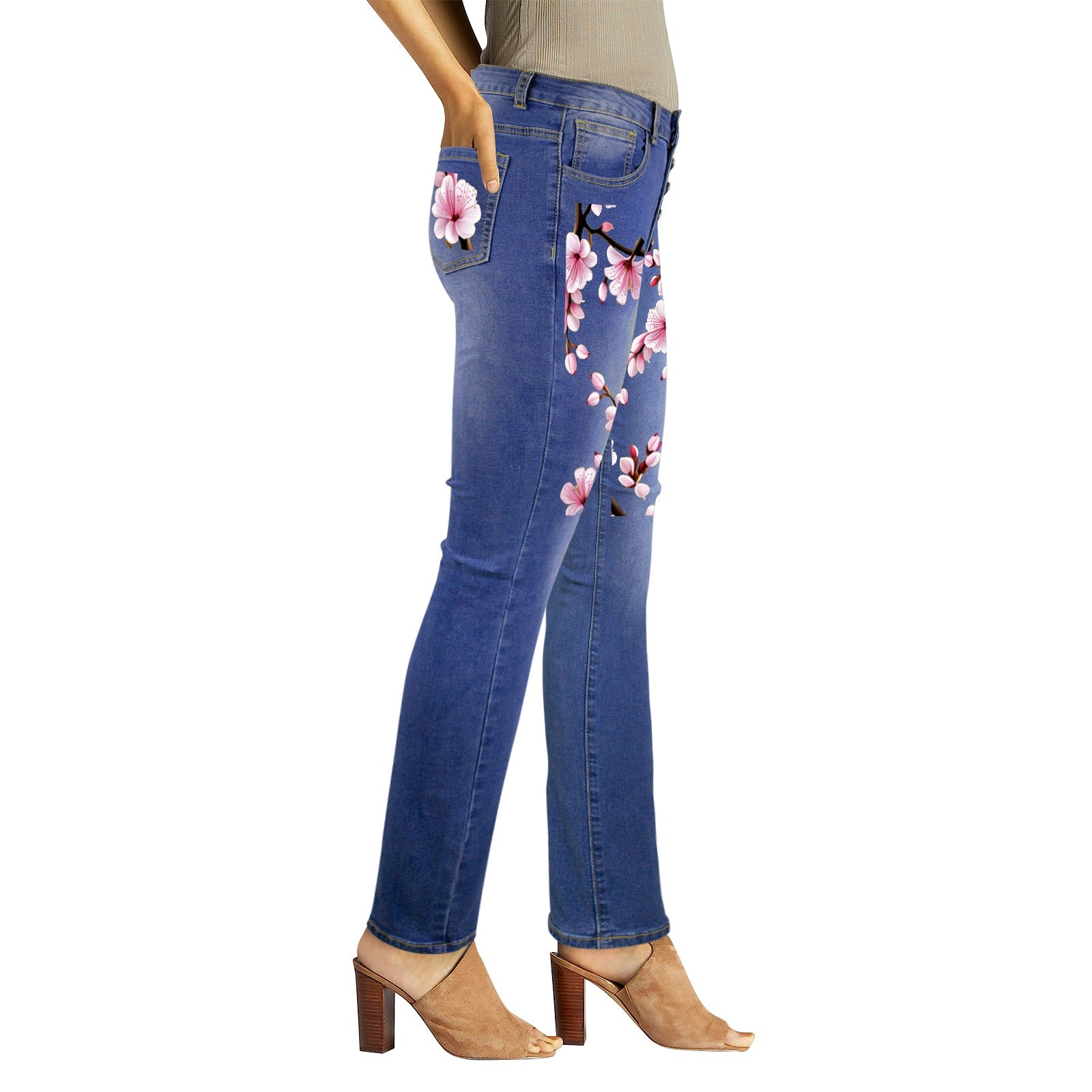 - Cherry Blossom Women's Jeans - womens jeans at TFC&H Co.