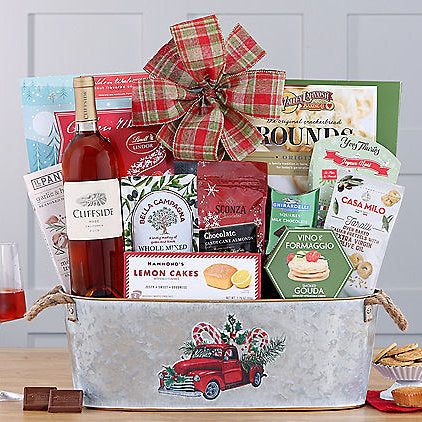 - Cliffside Rose: Holiday Gift Basket - Gift basket at TFC&H Co.